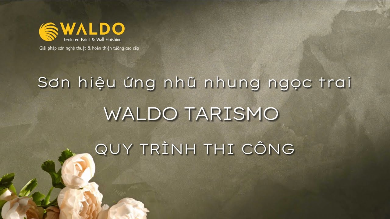 HƯỚNG DẪN THI CÔNG SƠN HIỆU ỨNG NHŨ NHUNG NGỌC TRAI | TARISMO | WALDO Textured Paint