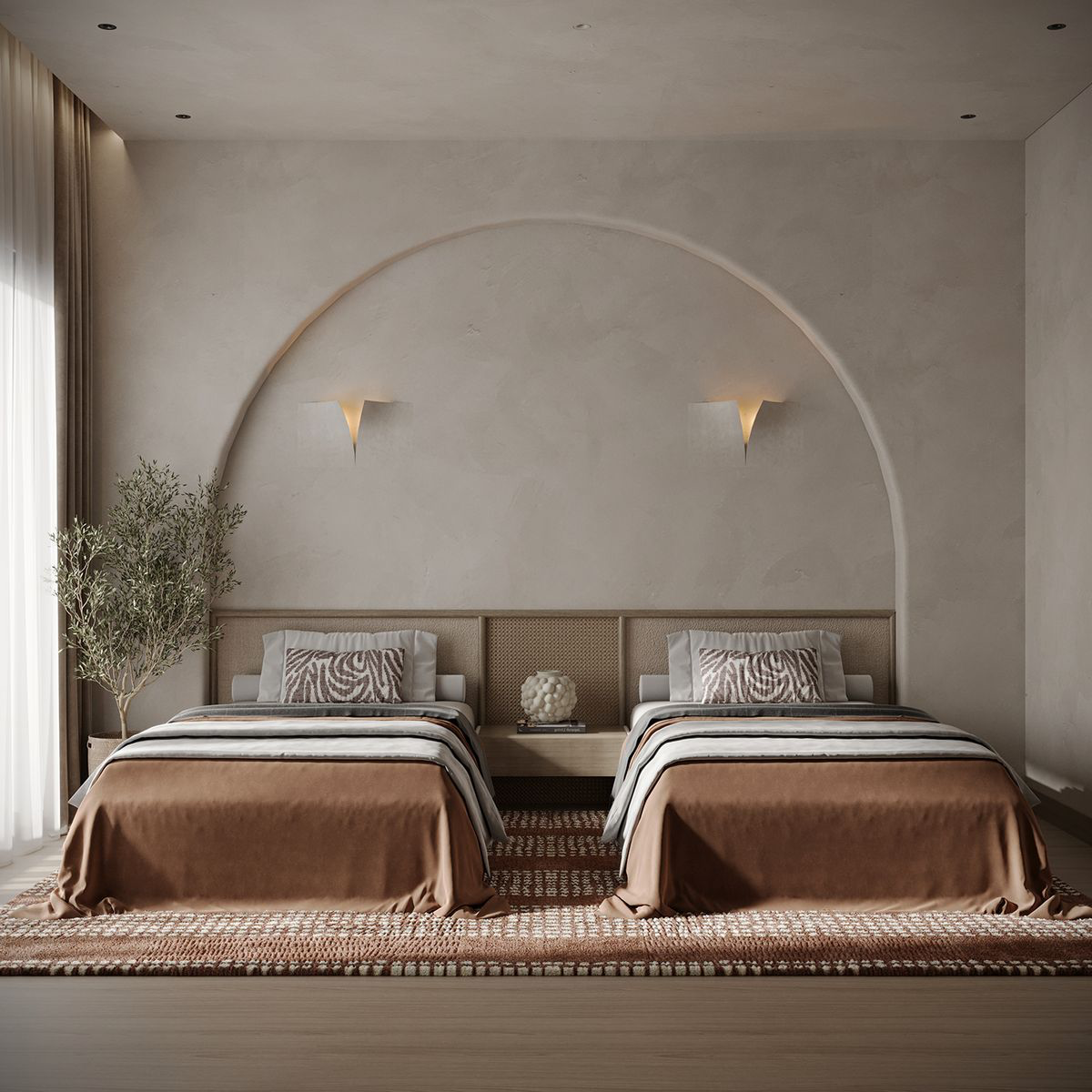 Sơn hiệu ứng nhũ nhung ngọc trai với màu sắc nổi bật phù hợp cho nhiều không gian.
(Nguồn: Pinterest)