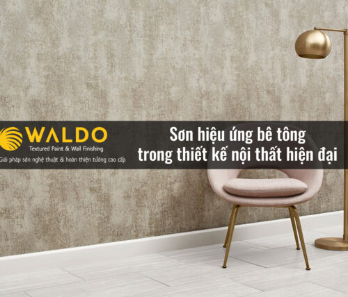 Sơn hiệu ứng bê tông trong thiết kế nội thất hiện đại