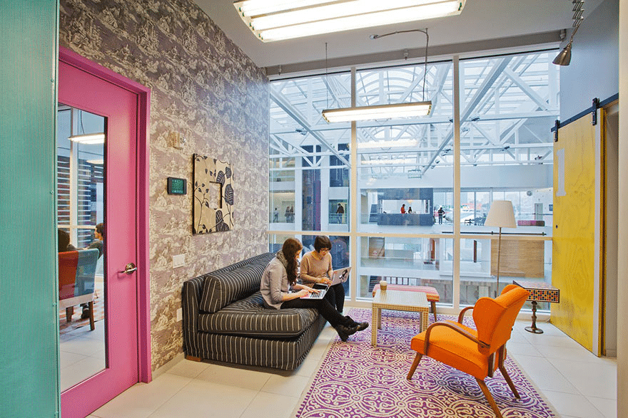 Sơn hiệu ứng Waldo-Thiết kế văn phòng nổi bật-Văn phòng làm việc Airbnb 