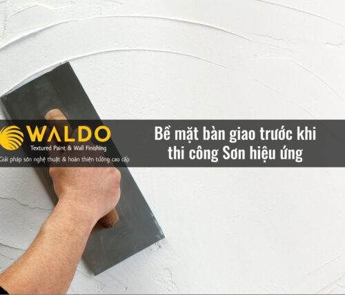 Bề mặt bàn giao trước khi thi công Sơn hiệu ứng