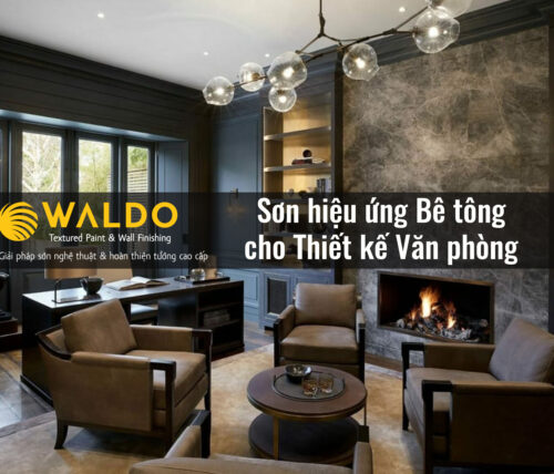 Sơn hiệu ứng bê tông cho Thiết kế văn phòng