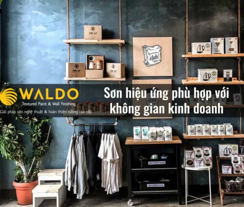 Sơn hiệu ứng phù hợp với không gian kinh doanh