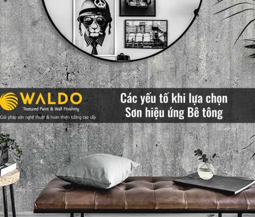 Các yếu tố khi lựa chọn Sơn hiệu ứng Bê tông