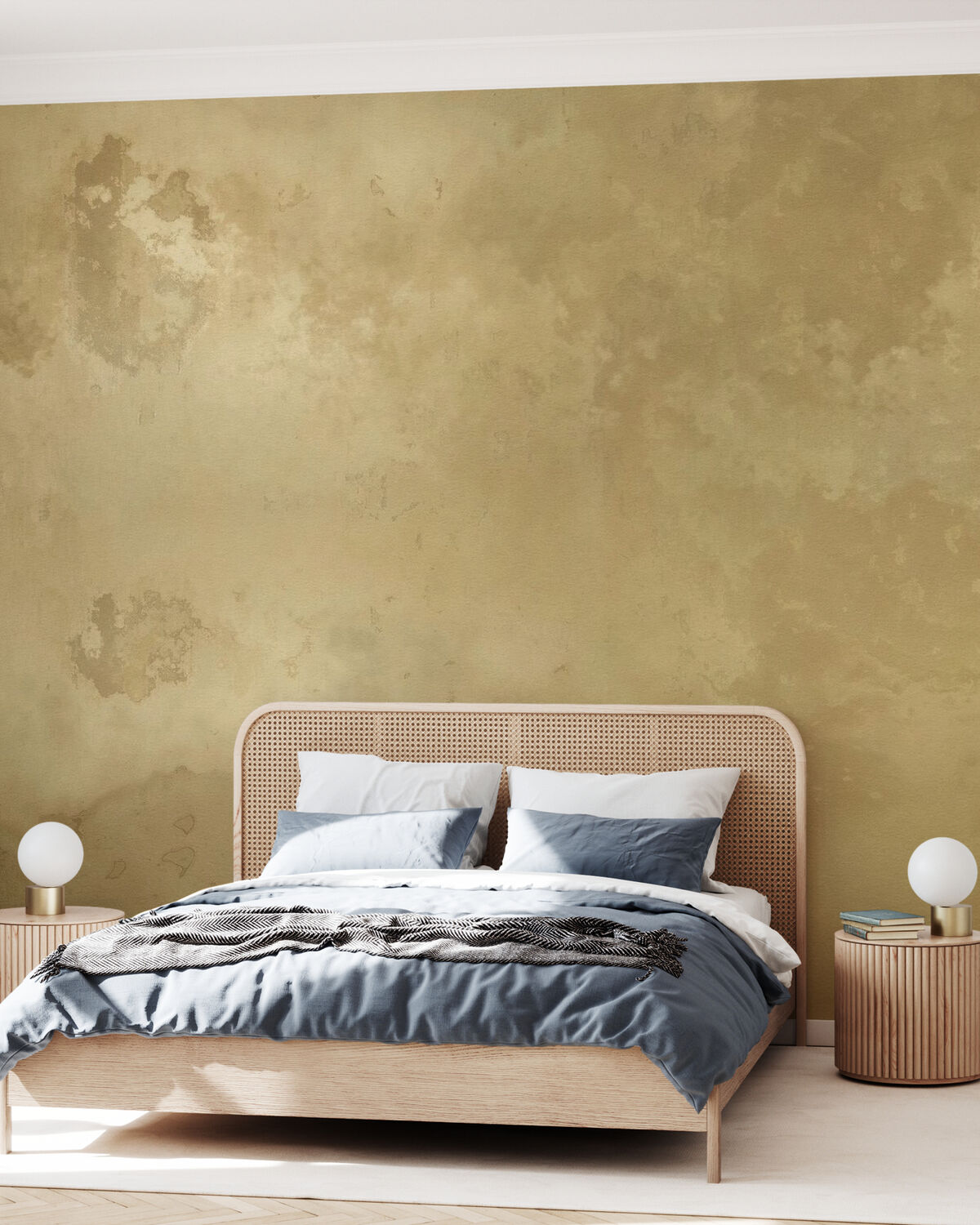 Không gian ánh vàng phòng khách lãng mạn, giàu sang và phú quý 
Nguồn: Blog White and Gold