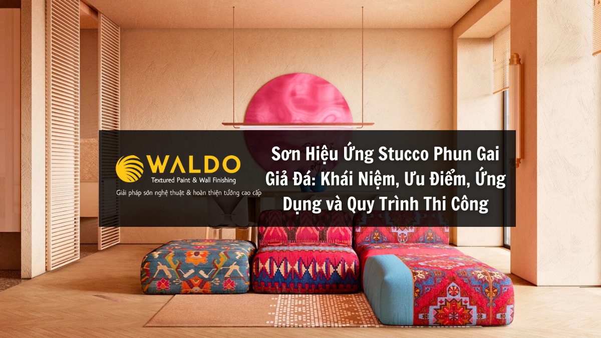 Sơn Hiệu Ứng Stucco Phun Gai Giả Đá: Khái Niệm, Ưu Điểm, Ứng Dụng và Quy Trình Thi Công