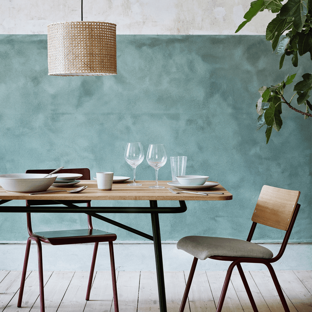 An toàn là ưu tiên hàng đầu khị chọn sơn hiệu ứng cho phòng ăn
Nguồn: Pinterest