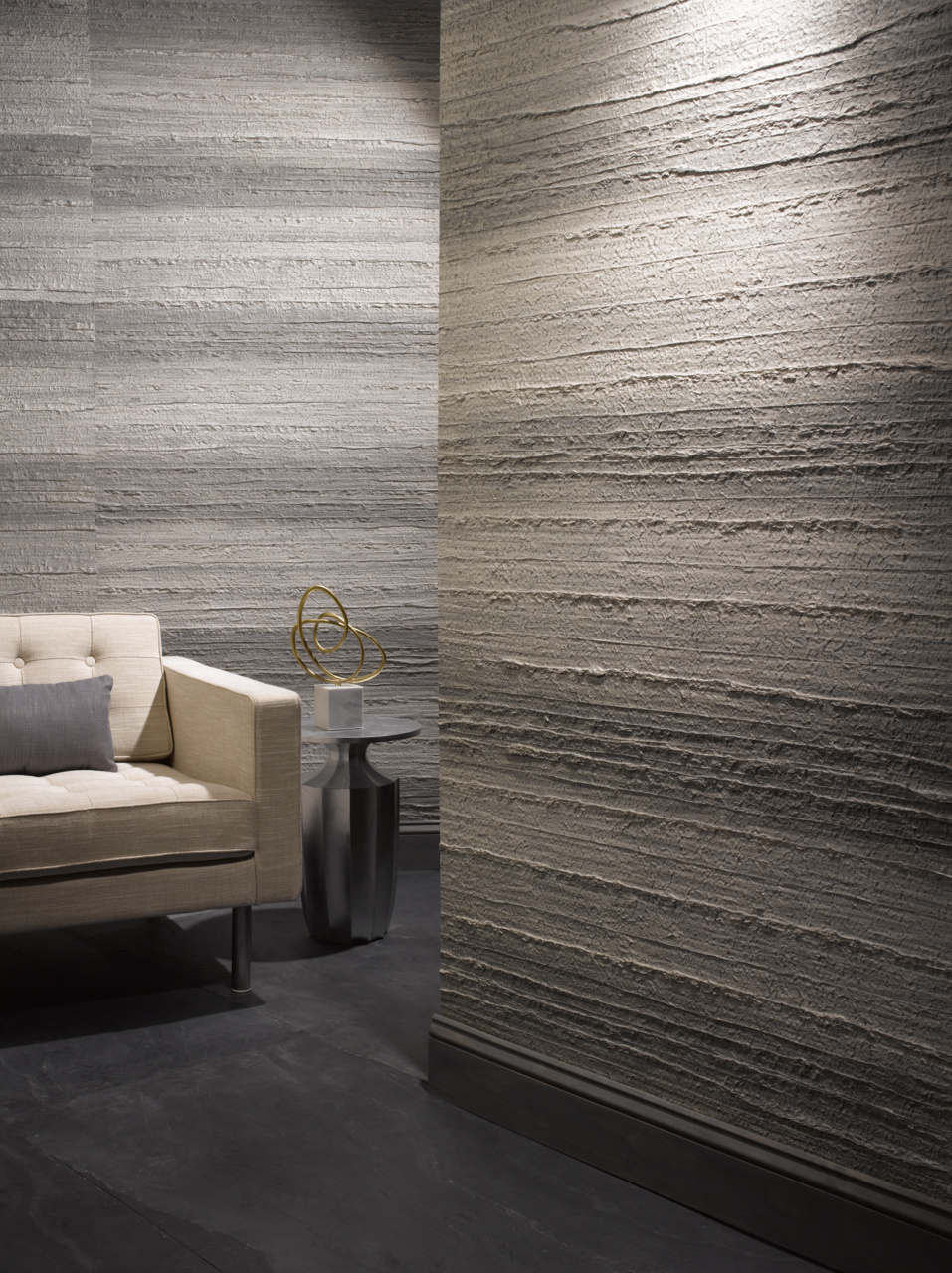 Sự thô mộc đặc trưng của sơn hiệu ứng Stucco mang lại nét đẹp tinh tế và sang trọng cho không gian quán
Nguồn: Pinterest