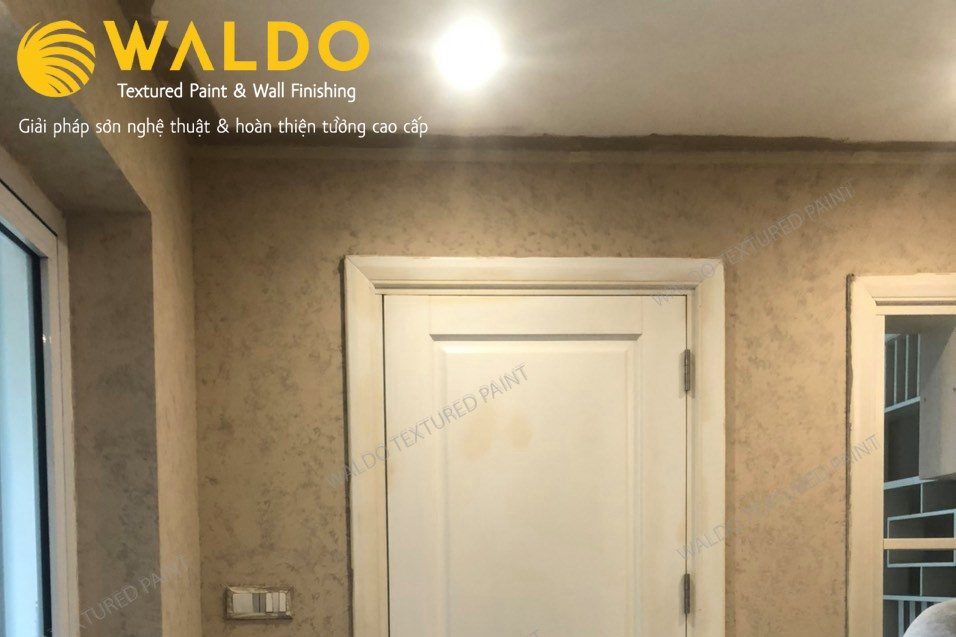 Sơn hiệu ứng Waldo - Nhà phố Nguyễn Thị Định sử dụng Sơn hiệu ứng Waldo trang trí không gian sống