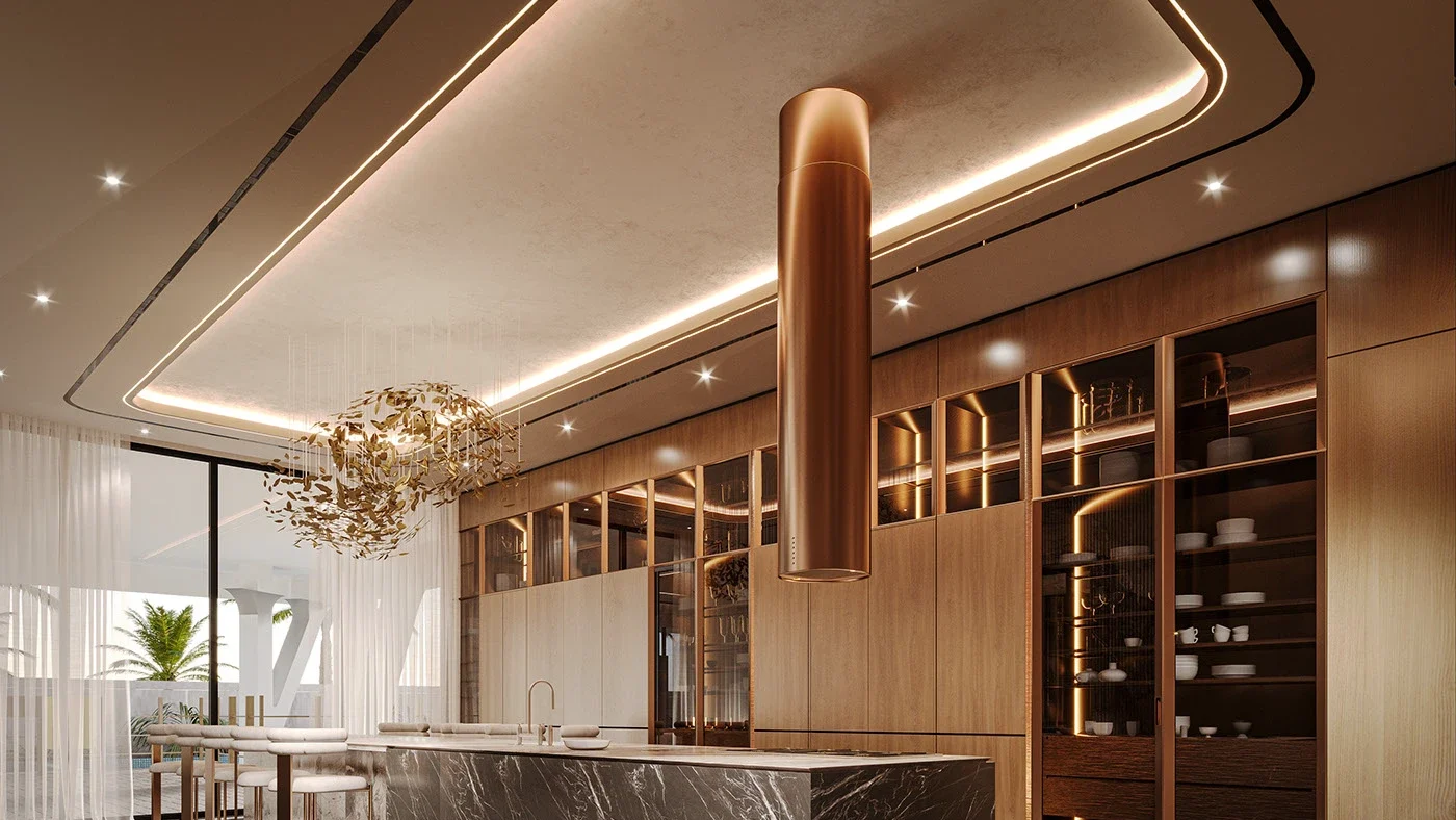 Tạo nên sự đẳng cấp nhờ vào ý tưởng thi công Sơn hiệu ứng lên không gian bếp