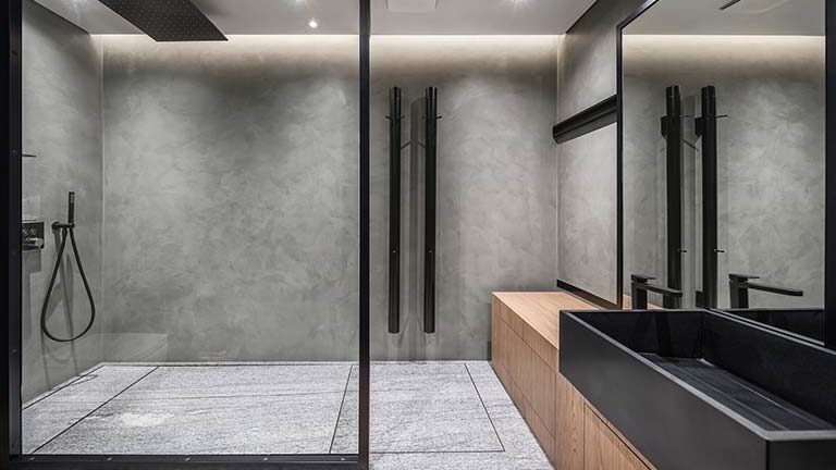 Sơn hiệu ứng Waldo - Xử lý lớp phủ bảo vệ chống thấm cho khu vực vệ sinh, nơi dễ ẩm.