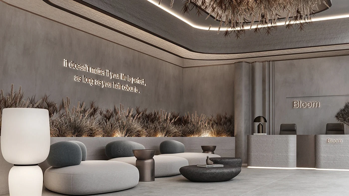 Sơn giả bê tông Deco Concrete kết hợp với màu vàng nhẹ nhàng đem lại sự sang trọng cao cấp cho ngôi nhà, đồng thời thể hiện tính tương sinh tương hợp cho gia chủ mệnh Kim.