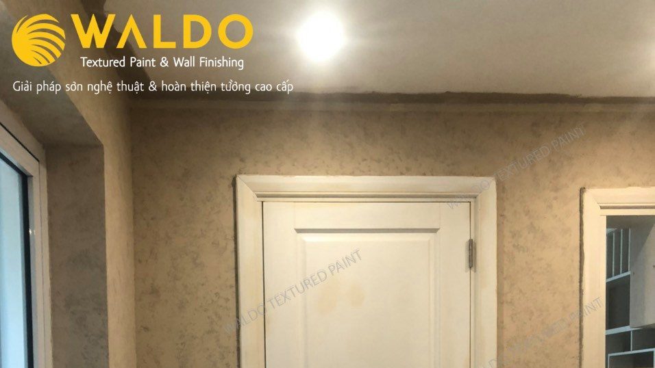 Sơn hiệu ứng Waldo - Nhà phố Nguyễn Thị Định sử dụng Sơn hiệu ứng Waldo trang trí không gian sống